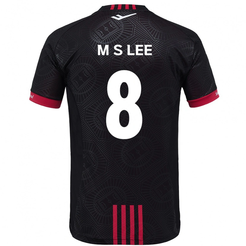 Danxen Herren Seung-Mo Lee #8 Schwarz Rot Heimtrikot Trikot 2025/26 T-Shirt Schweiz