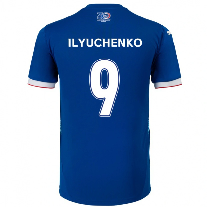 Danxen Herren Stanislav Ilyuchenko #9 Weiß Königsblau Heimtrikot Trikot 2025/26 T-Shirt Schweiz
