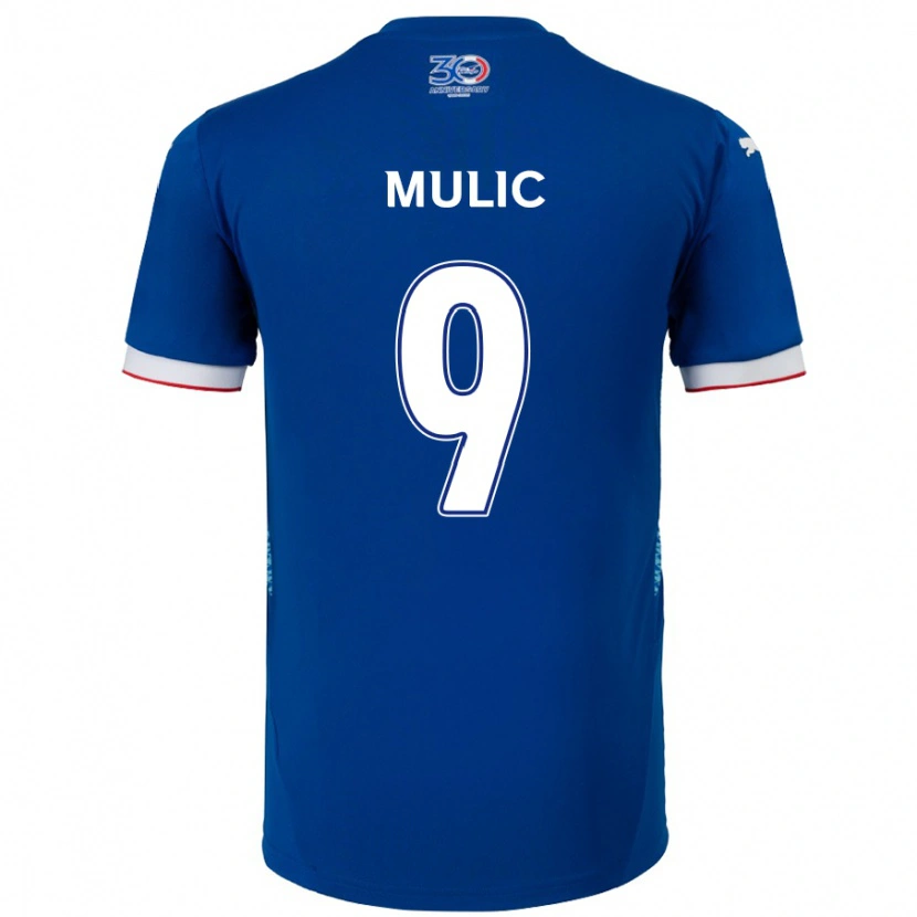 Danxen Herren Fejsal Mulic #9 Weiß Königsblau Heimtrikot Trikot 2025/26 T-Shirt Schweiz