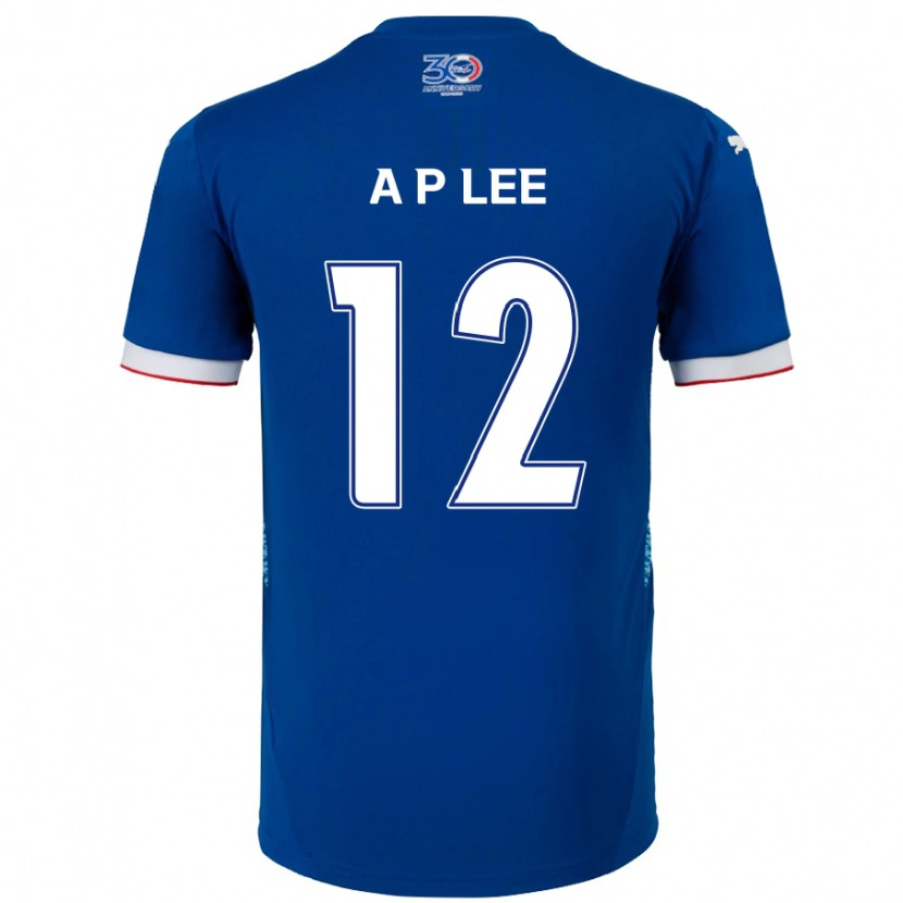 Danxen Herren Pyeong-An Lee #12 Weiß Königsblau Heimtrikot Trikot 2025/26 T-Shirt Schweiz