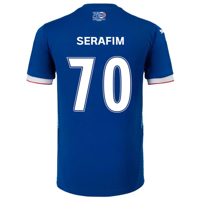 Danxen Herren Matheus Serafim #70 Königsblau Weiß Heimtrikot Trikot 2025/26 T-Shirt Schweiz