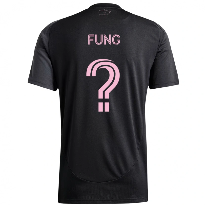 Danxen Herren Victor Fung #0 Schwarz Rosa Auswärtstrikot Trikot 2025/26 T-Shirt Schweiz