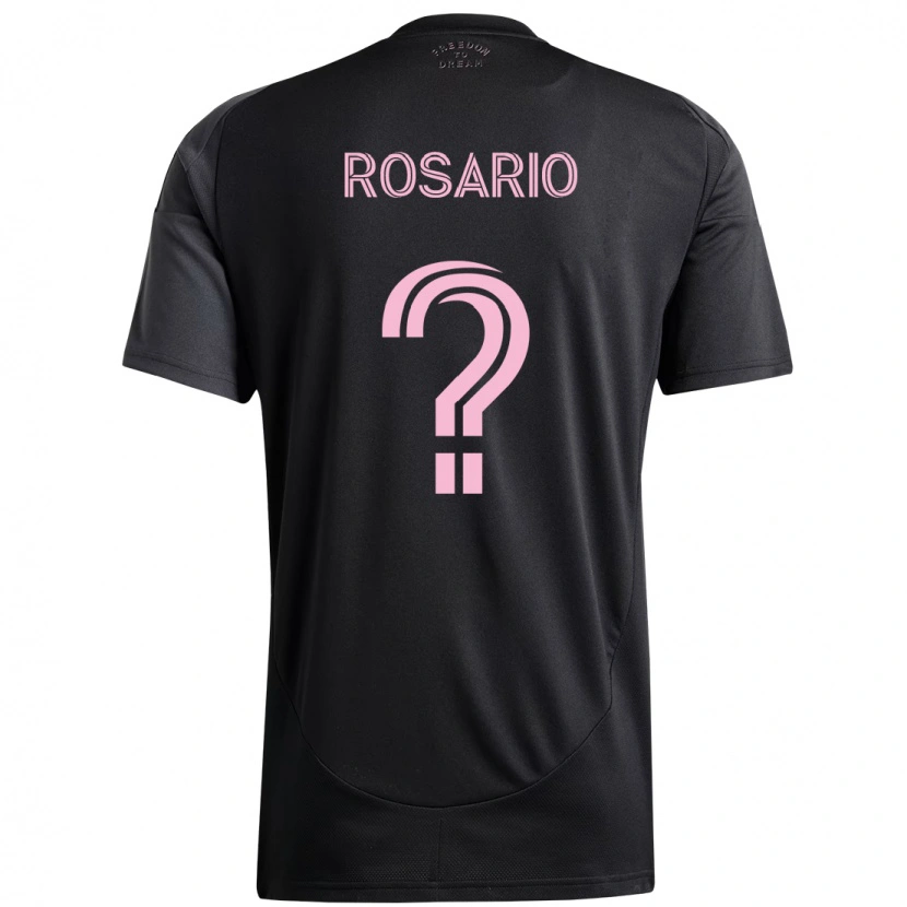 Danxen Herren Adrian Rosario #0 Schwarz Rosa Auswärtstrikot Trikot 2025/26 T-Shirt Schweiz