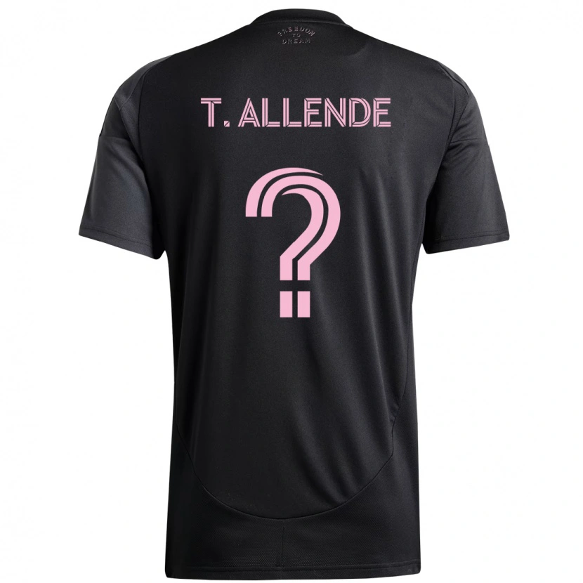 Danxen Herren Tadeo Allende #0 Rosa Schwarz Auswärtstrikot Trikot 2025/26 T-Shirt Schweiz