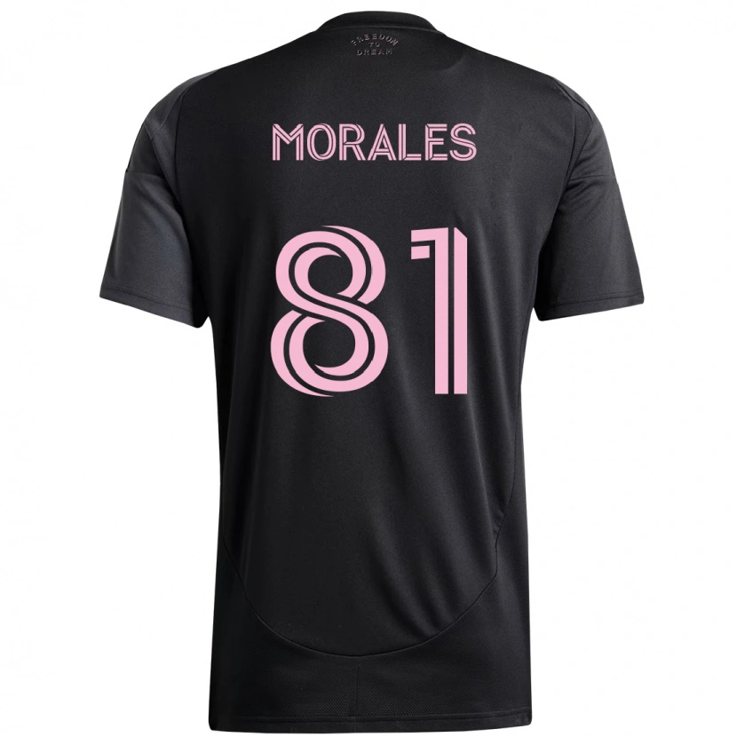 Danxen Herren Santiago Morales #81 Schwarz Rosa Auswärtstrikot Trikot 2025/26 T-Shirt Schweiz