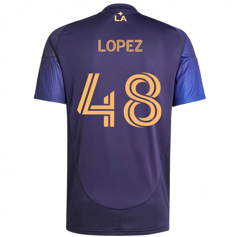 Danxen Herren Diego López #48 Lila Blau Auswärtstrikot Trikot 2025/26 T-Shirt Schweiz