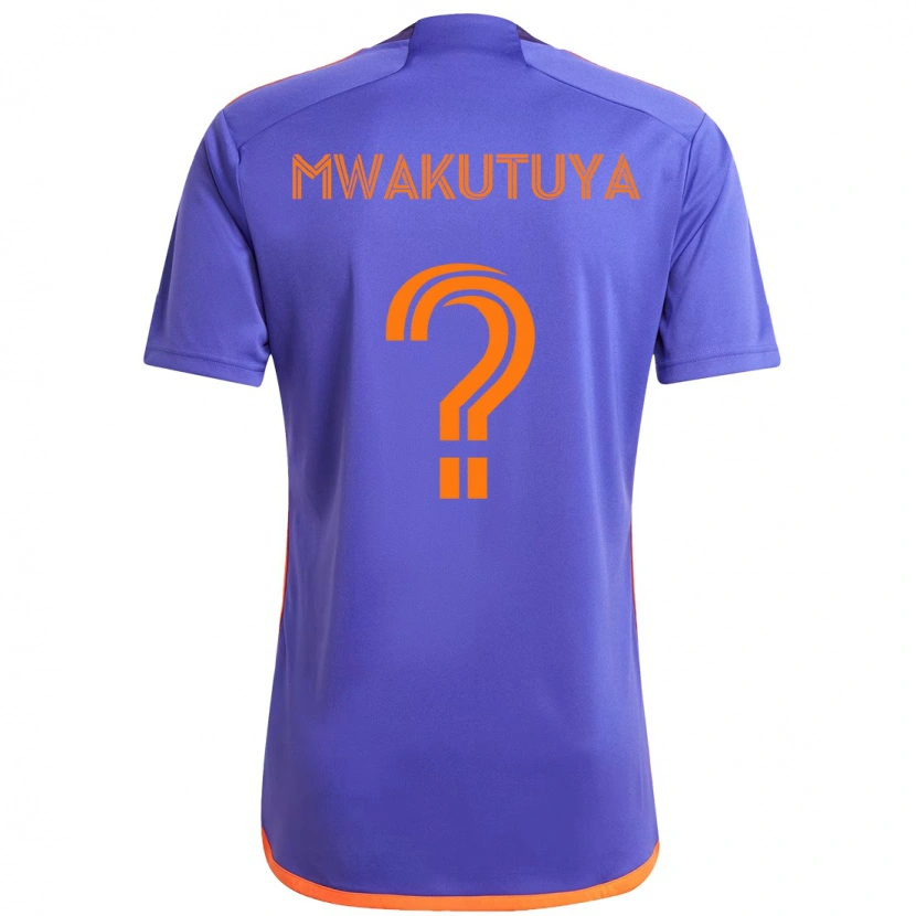Danxen Herren Isaac Mwakutuya #0 Orange Weiß Auswärtstrikot Trikot 2025/26 T-Shirt Schweiz
