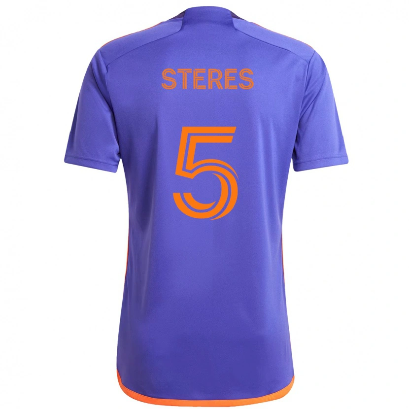 Danxen Herren Daniel Steres #5 Orange Weiß Auswärtstrikot Trikot 2025/26 T-Shirt Schweiz