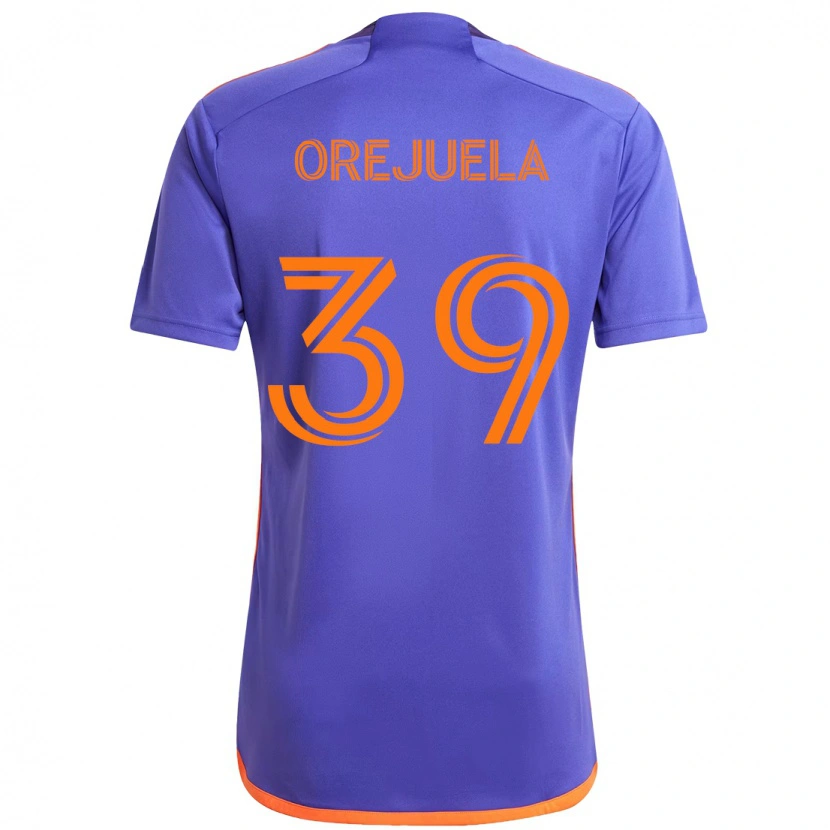 Danxen Herren Jesus Orejuela #39 Orange Weiß Auswärtstrikot Trikot 2025/26 T-Shirt Schweiz