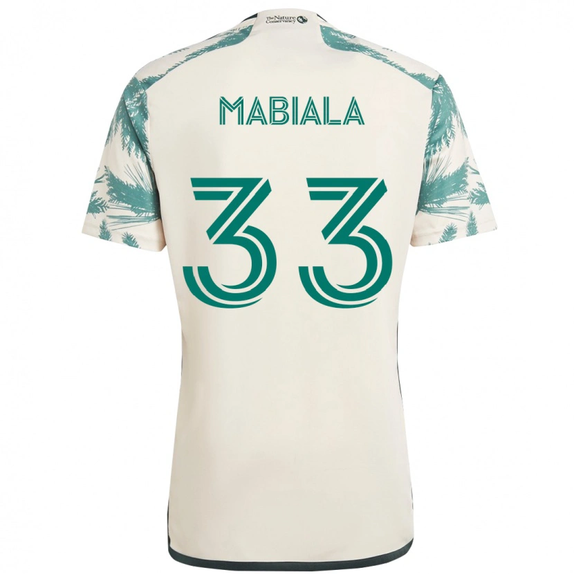 Danxen Herren Larrys Mabiala #33 Beige Grün Auswärtstrikot Trikot 2025/26 T-Shirt Schweiz
