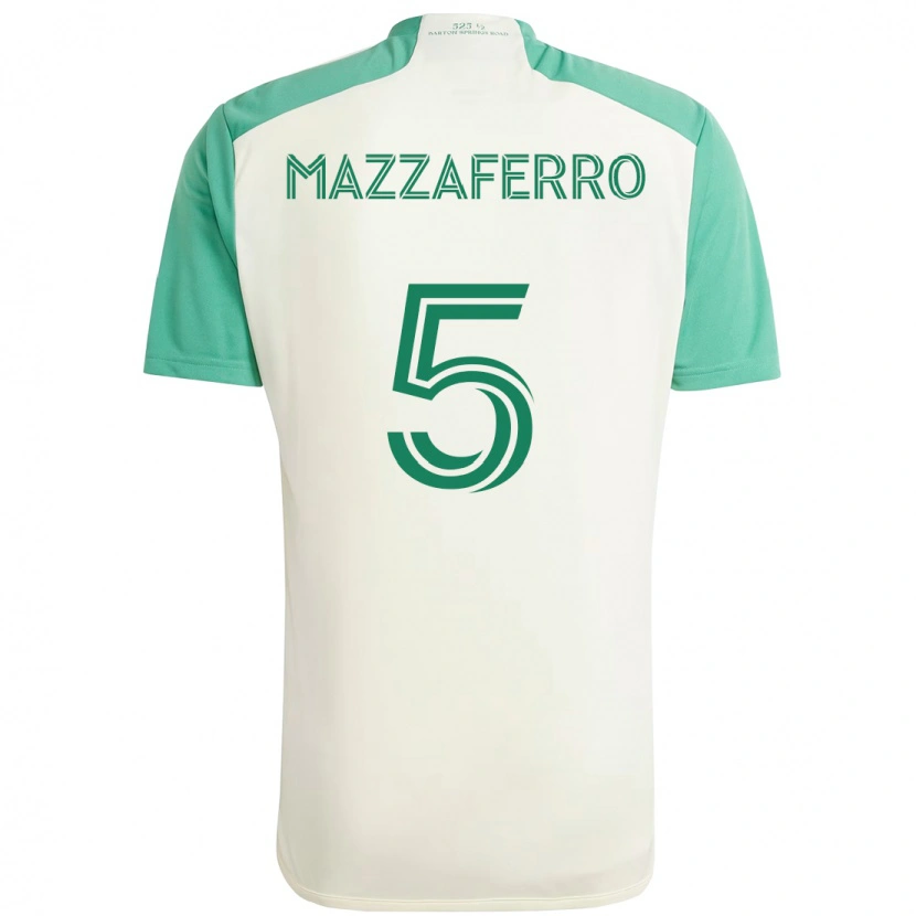 Danxen Herren Salvatore Mazzaferro #5 Grün Schwarz Auswärtstrikot Trikot 2025/26 T-Shirt Schweiz