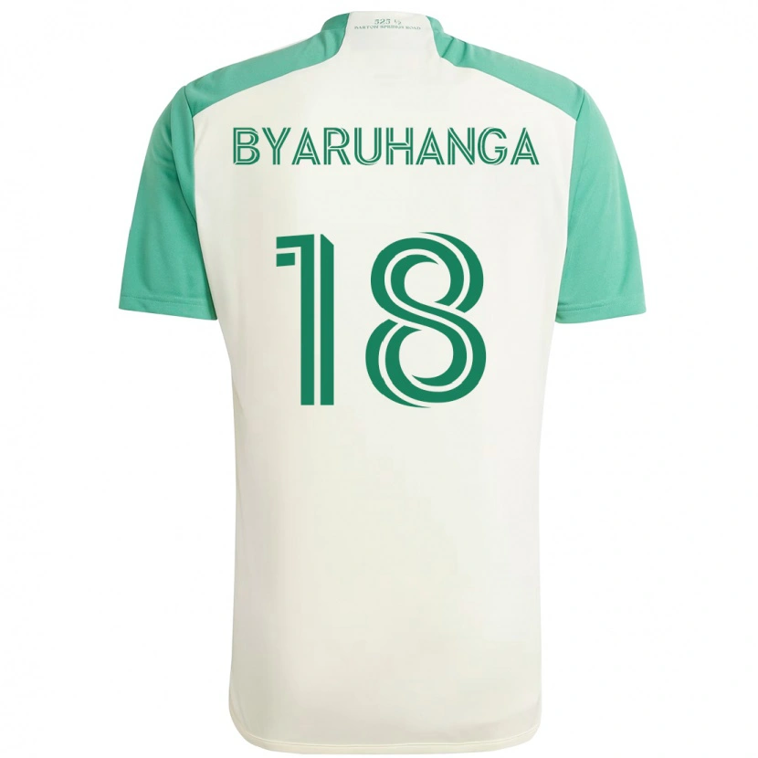 Danxen Herren Bobosi Byaruhanga #18 Grün Schwarz Auswärtstrikot Trikot 2025/26 T-Shirt Schweiz