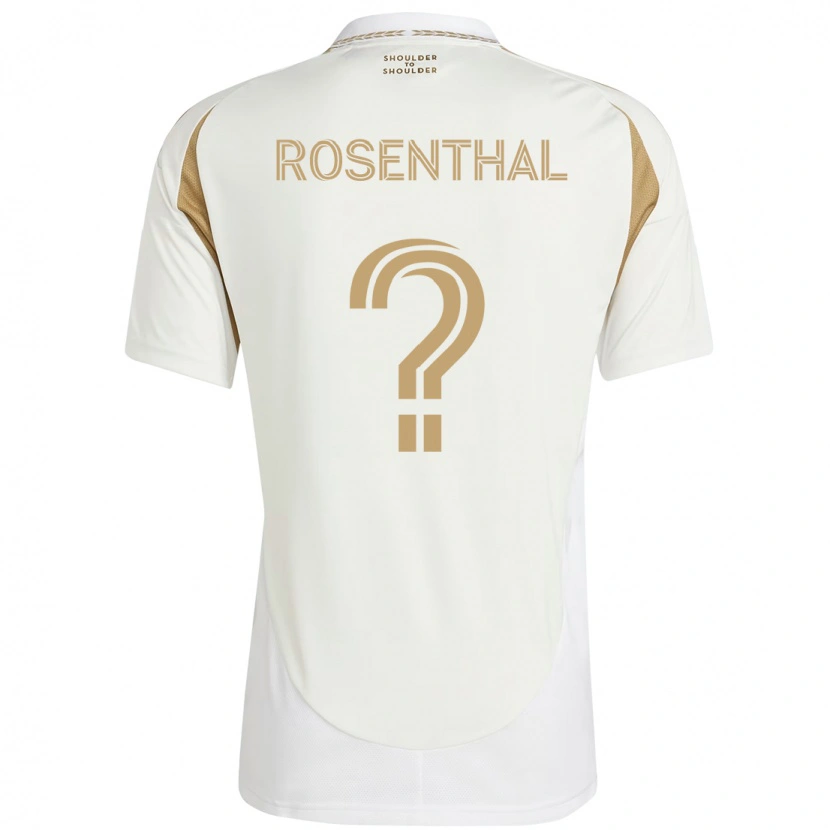 Danxen Herren Charlie Rosenthal #0 Weiß Braun Auswärtstrikot Trikot 2025/26 T-Shirt Schweiz