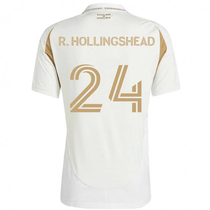 Danxen Herren Ryan Hollingshead #24 Weiß Braun Auswärtstrikot Trikot 2025/26 T-Shirt Schweiz