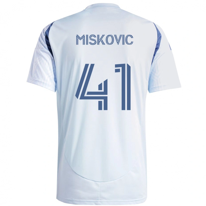 Danxen Herren Mihajlo Miskovic #41 Rot Weiß Auswärtstrikot Trikot 2025/26 T-Shirt Schweiz