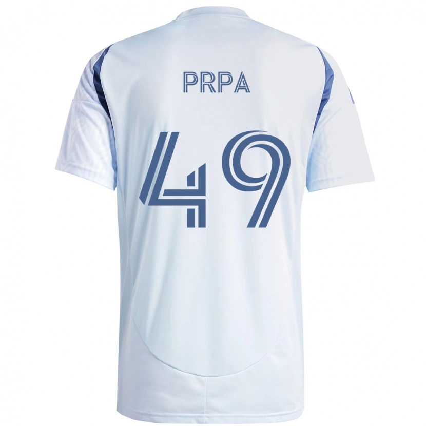 Danxen Herren Luka Prpa #49 Rot Weiß Auswärtstrikot Trikot 2025/26 T-Shirt Schweiz