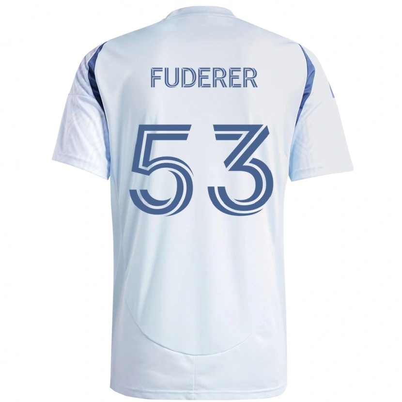Danxen Herren Jake Fuderer #53 Rot Weiß Auswärtstrikot Trikot 2025/26 T-Shirt Schweiz