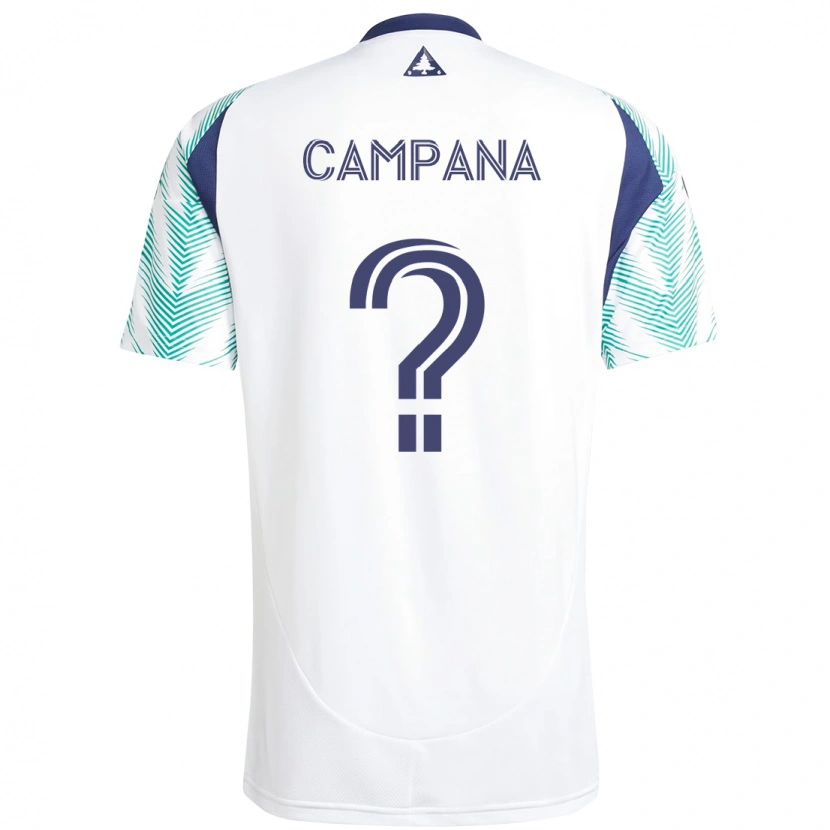 Danxen Herren Leonardo Campana #0 Weiß Blau Auswärtstrikot Trikot 2025/26 T-Shirt Schweiz