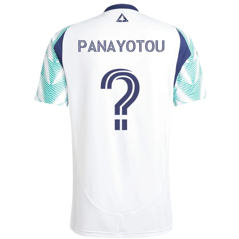 Danxen Herren Jack Panayotou #0 Weiß Blau Auswärtstrikot Trikot 2025/26 T-Shirt Schweiz