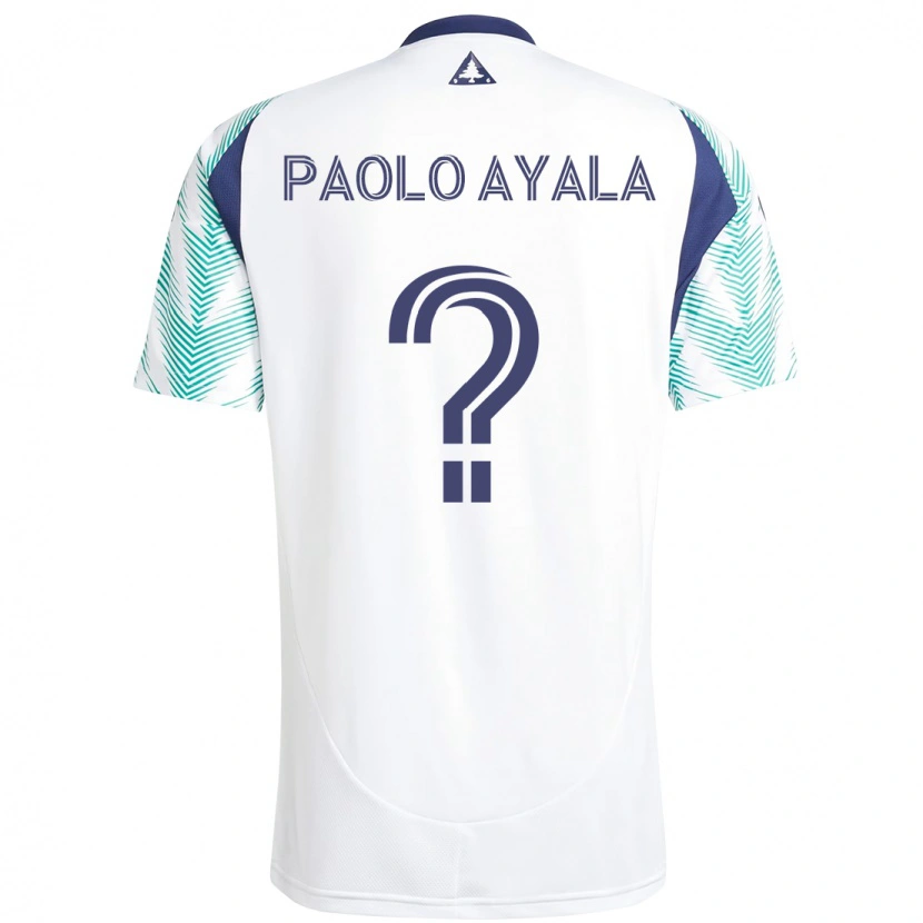Danxen Herren Paolo Ayala #0 Weiß Blau Auswärtstrikot Trikot 2025/26 T-Shirt Schweiz
