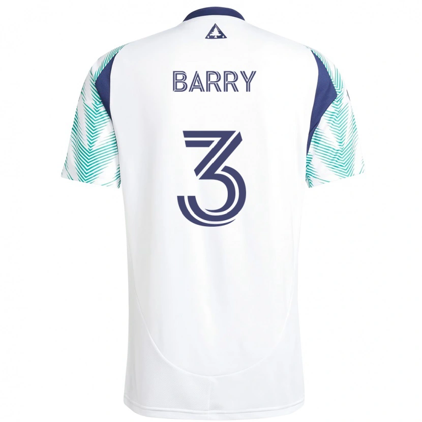 Danxen Herren Hesron Barry #3 Weiß Blau Auswärtstrikot Trikot 2025/26 T-Shirt Schweiz