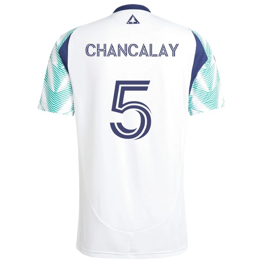 Danxen Herren Tomás Chancalay #5 Weiß Blau Auswärtstrikot Trikot 2025/26 T-Shirt Schweiz