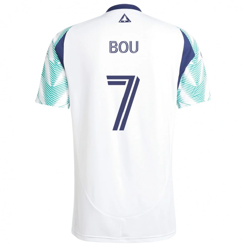 Danxen Herren Gustavo Bou #7 Weiß Blau Auswärtstrikot Trikot 2025/26 T-Shirt Schweiz