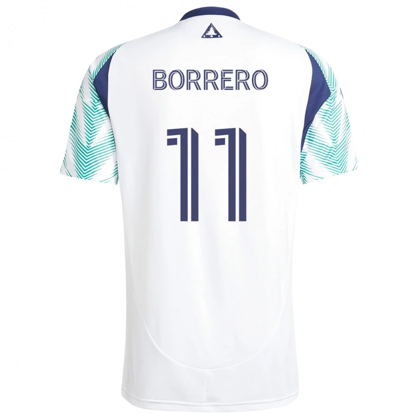 Danxen Herren Dylan Borrero #11 Weiß Blau Auswärtstrikot Trikot 2025/26 T-Shirt Schweiz