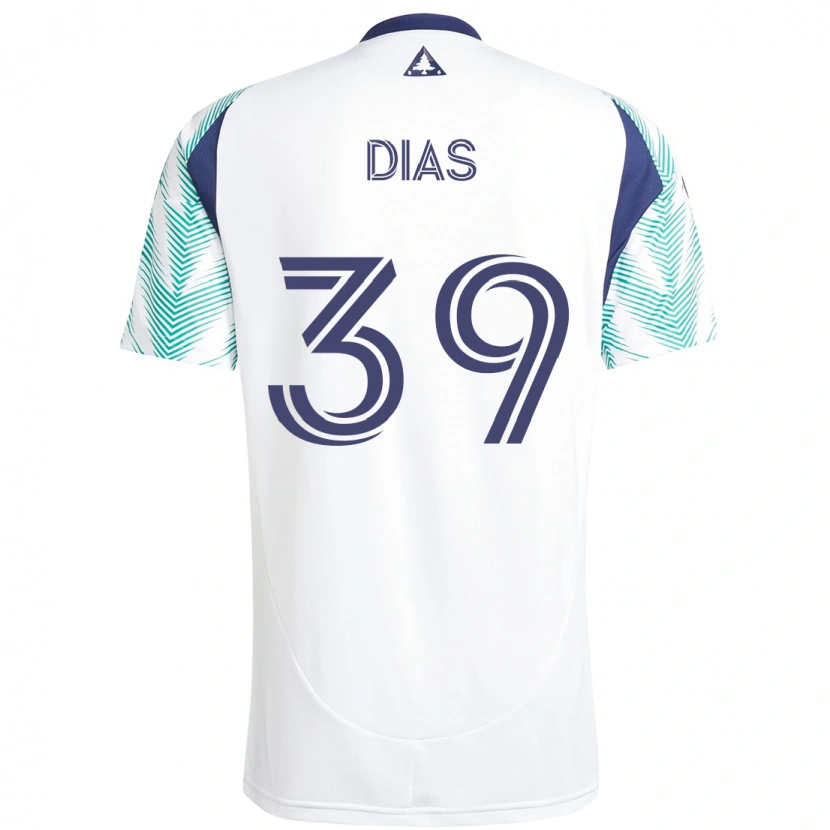 Danxen Herren Marcos Dias #39 Weiß Blau Auswärtstrikot Trikot 2025/26 T-Shirt Schweiz