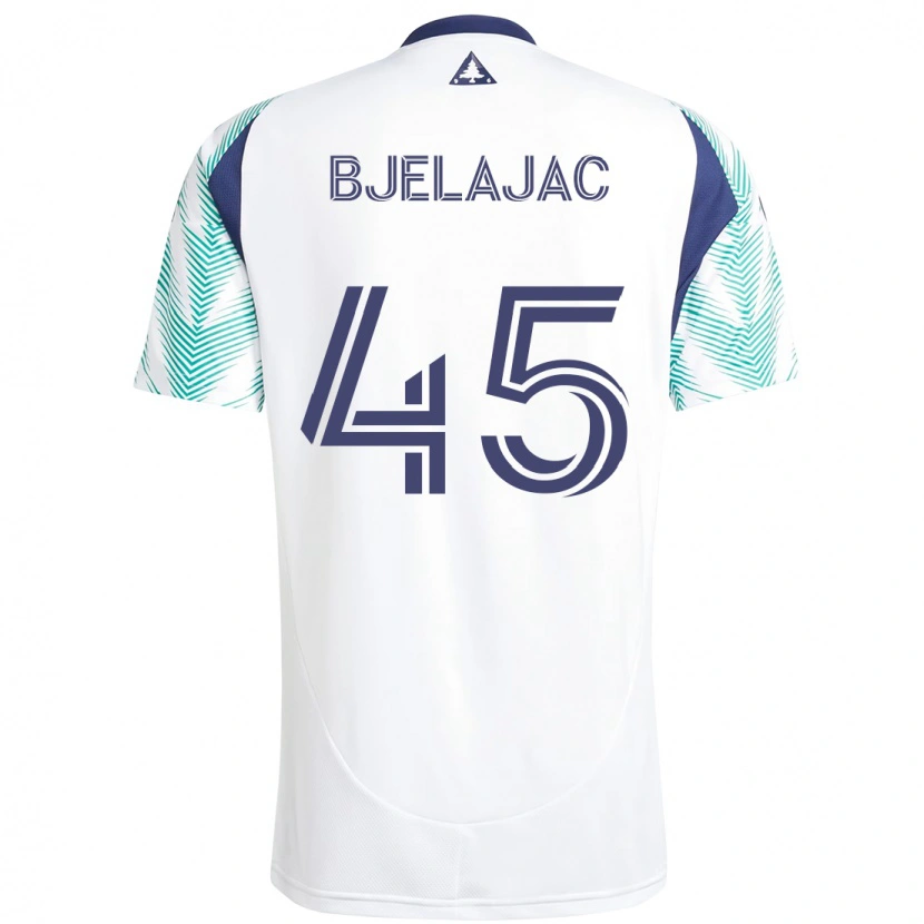 Danxen Herren Andrej Bjelajac #45 Weiß Blau Auswärtstrikot Trikot 2025/26 T-Shirt Schweiz