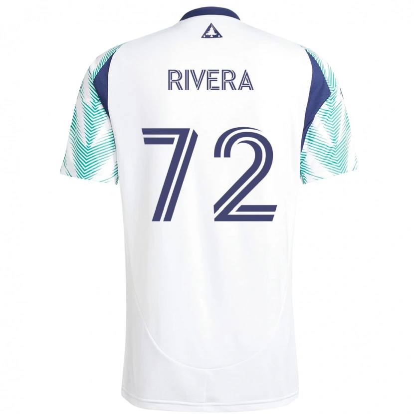Danxen Herren Damián Rivera #72 Weiß Blau Auswärtstrikot Trikot 2025/26 T-Shirt Schweiz