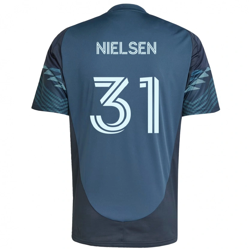 Danxen Herren Madeline Nielsen #31 Grün Weiß Auswärtstrikot Trikot 2025/26 T-Shirt Schweiz