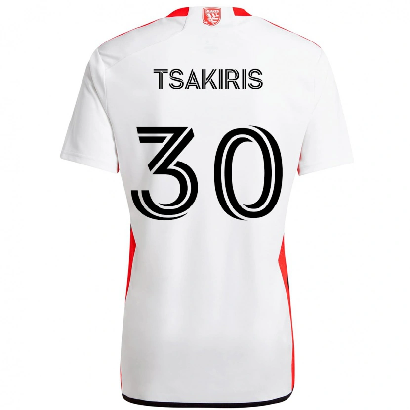 Danxen Herren Niko Tsakiris #30 Schwarz Dunkelblau Auswärtstrikot Trikot 2025/26 T-Shirt Schweiz