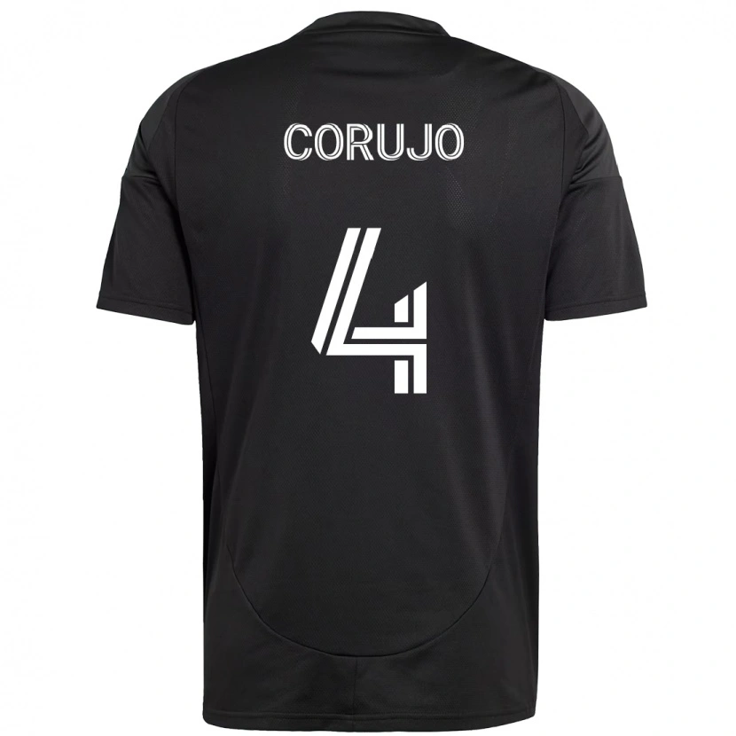 Danxen Herren Guzmán Corujo #4 Schwarz Weiß Auswärtstrikot Trikot 2025/26 T-Shirt Schweiz
