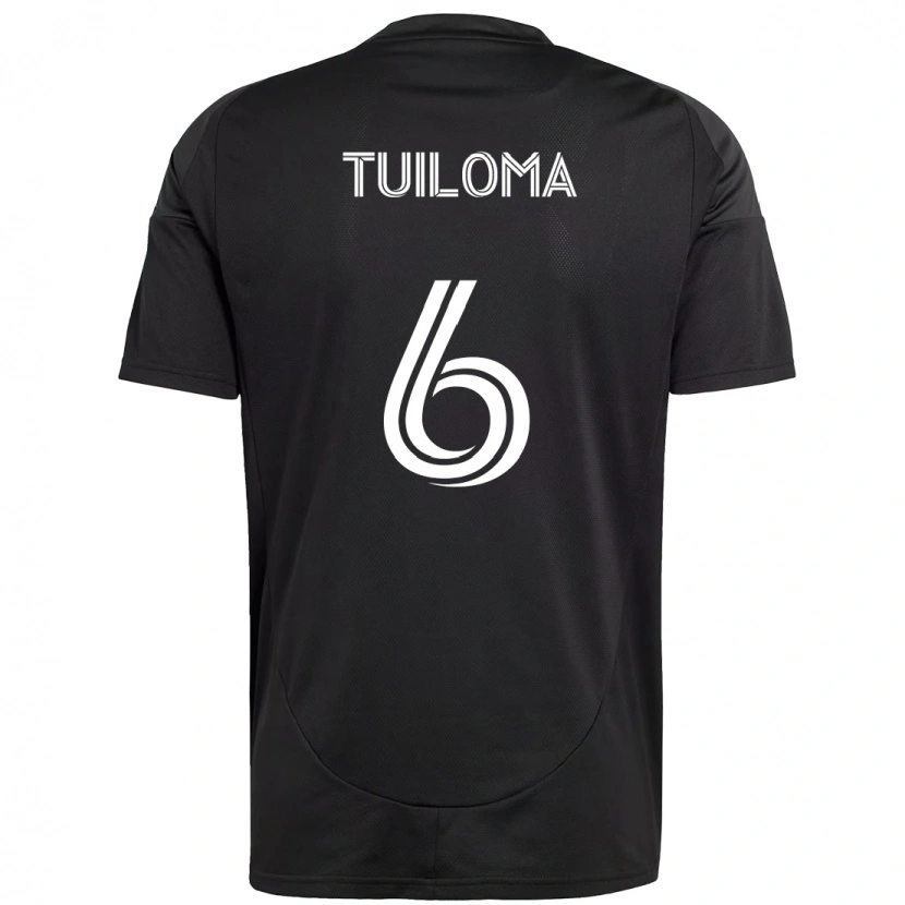 Danxen Herren Bill Tuiloma #6 Schwarz Weiß Auswärtstrikot Trikot 2025/26 T-Shirt Schweiz