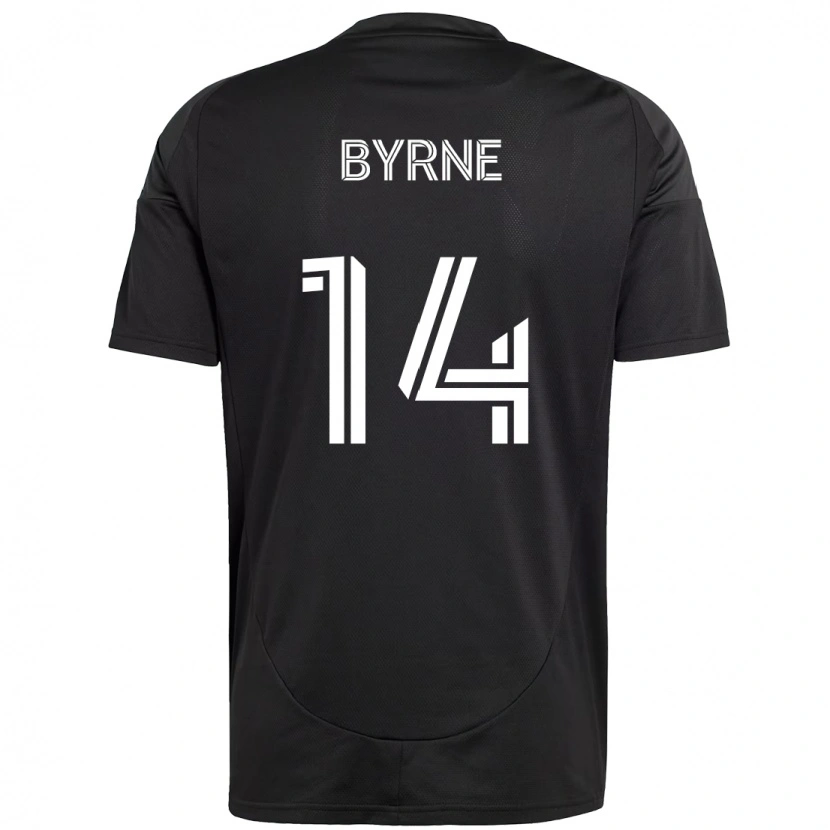 Danxen Herren Nathan Byrne #14 Schwarz Weiß Auswärtstrikot Trikot 2025/26 T-Shirt Schweiz