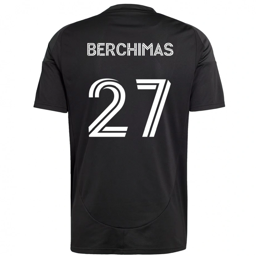 Danxen Herren Nimfasha Berchimas #27 Schwarz Weiß Auswärtstrikot Trikot 2025/26 T-Shirt Schweiz