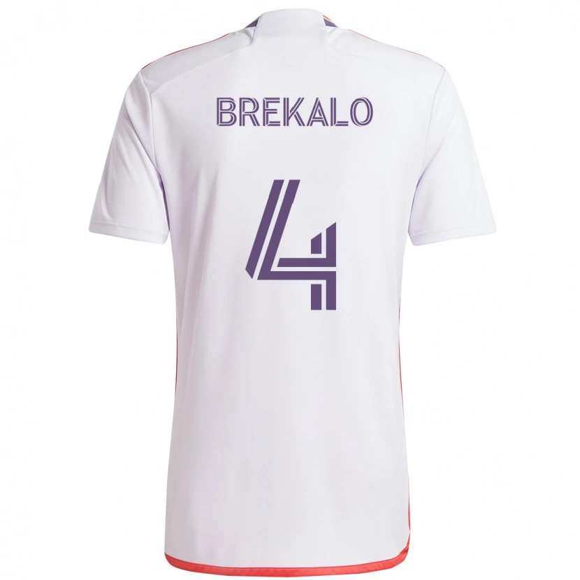 Danxen Herren David Brekalo #4 Lila Weiß Auswärtstrikot Trikot 2025/26 T-Shirt Schweiz