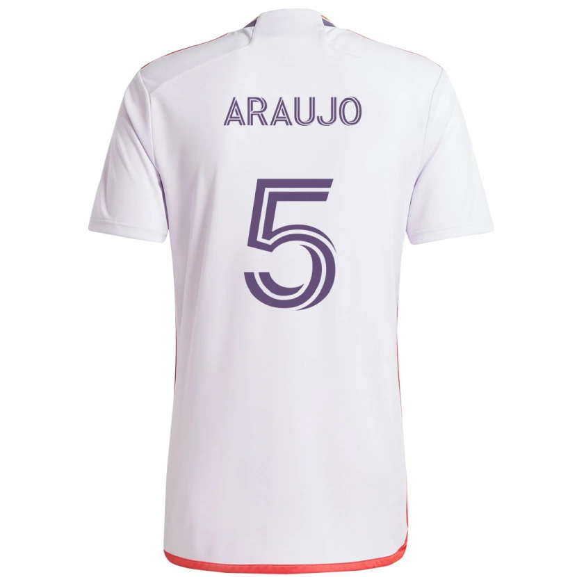 Danxen Herren César Araújo #5 Lila Weiß Auswärtstrikot Trikot 2025/26 T-Shirt Schweiz