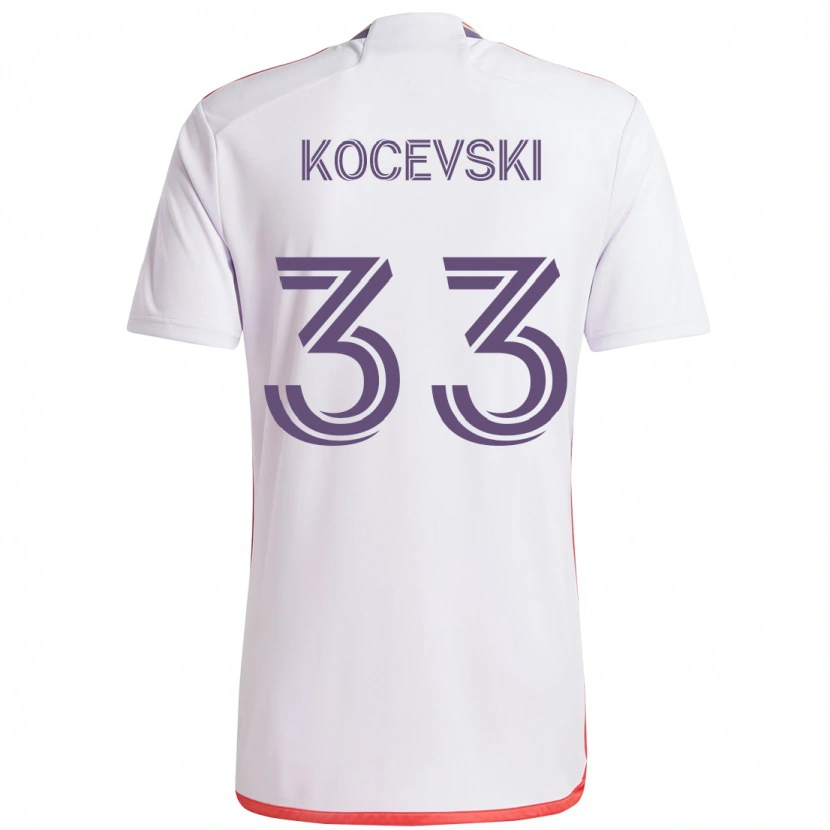 Danxen Herren Jeorgio Kocevski #33 Lila Weiß Auswärtstrikot Trikot 2025/26 T-Shirt Schweiz