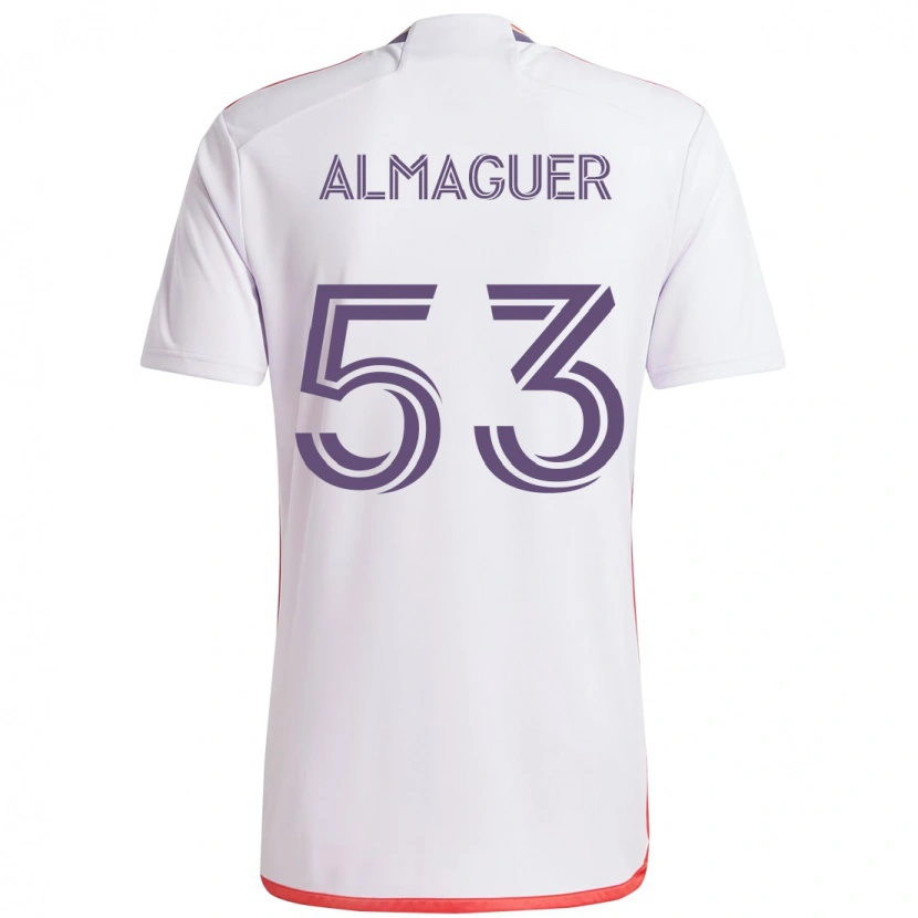 Danxen Herren Jorge Almaguer #53 Lila Weiß Auswärtstrikot Trikot 2025/26 T-Shirt Schweiz