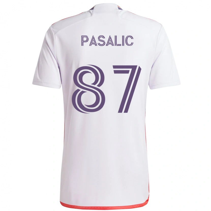 Danxen Herren Marco Pasalic #87 Lila Weiß Auswärtstrikot Trikot 2025/26 T-Shirt Schweiz