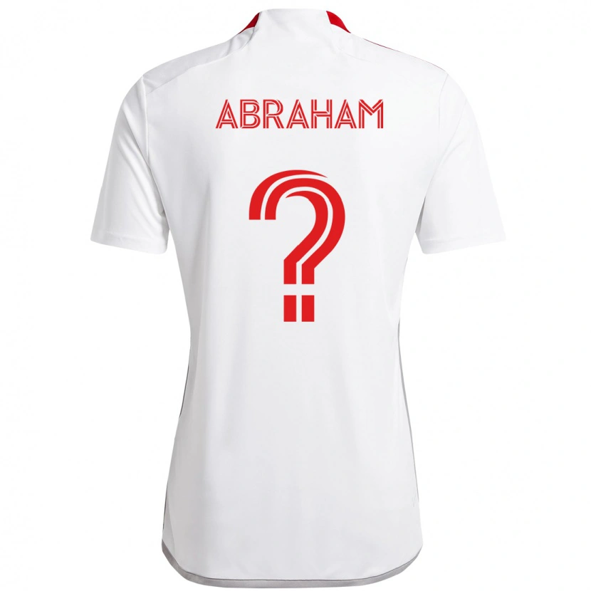Danxen Herren Nathaniel Abraham #0 Weiß Rot Auswärtstrikot Trikot 2025/26 T-Shirt Schweiz