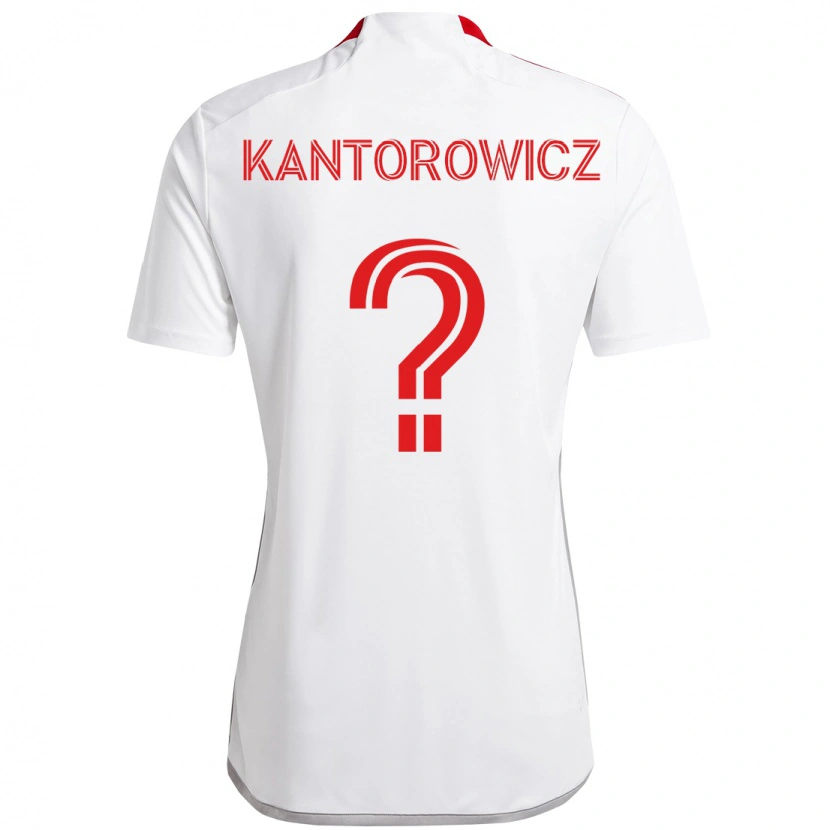 Danxen Herren Dominic Kantorowicz #0 Weiß Rot Auswärtstrikot Trikot 2025/26 T-Shirt Schweiz
