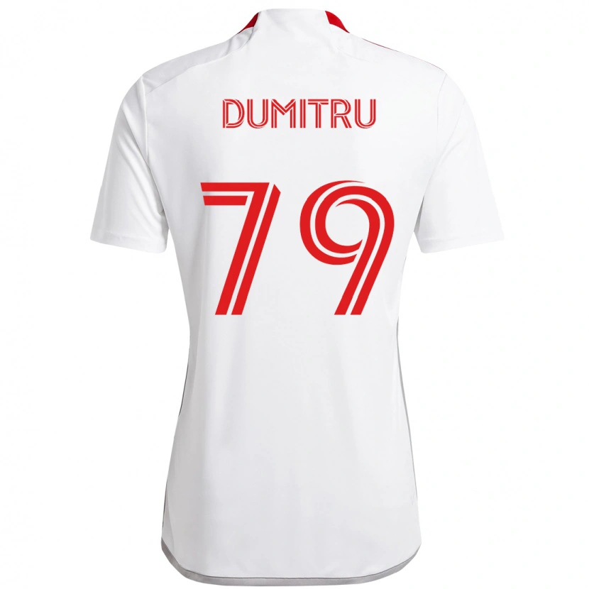 Danxen Herren Andrei Dumitru #79 Weiß Rot Auswärtstrikot Trikot 2025/26 T-Shirt Schweiz
