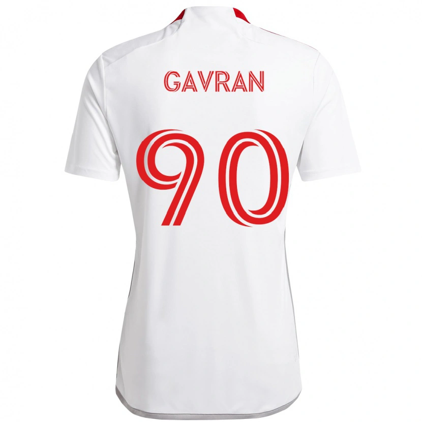 Danxen Herren Luka Gavran #90 Weiß Rot Auswärtstrikot Trikot 2025/26 T-Shirt Schweiz