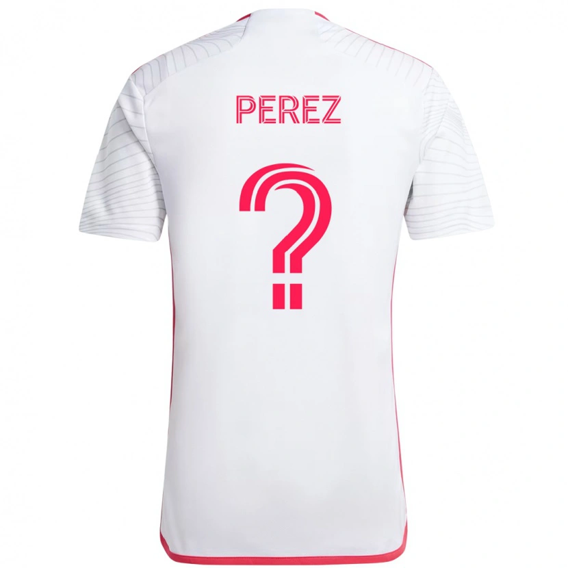 Danxen Herren Miguel Perez #0 Weiß Magenta Auswärtstrikot Trikot 2025/26 T-Shirt Schweiz