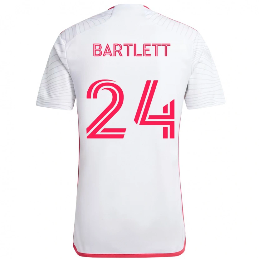 Danxen Herren Lucas Bartlett #24 Magenta Weiß Auswärtstrikot Trikot 2025/26 T-Shirt Schweiz
