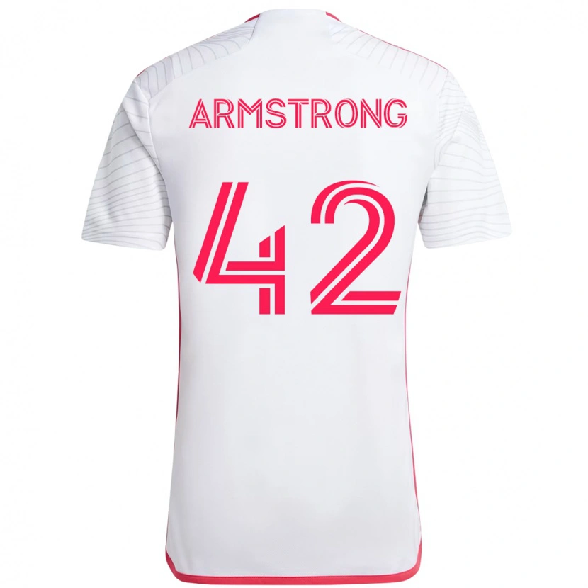 Danxen Herren Ezra Armstrong #42 Magenta Weiß Auswärtstrikot Trikot 2025/26 T-Shirt Schweiz