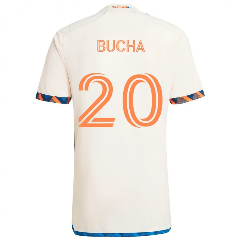 Danxen Herren Pavel Bucha #20 Dunkelblau Orange Auswärtstrikot Trikot 2025/26 T-Shirt Schweiz